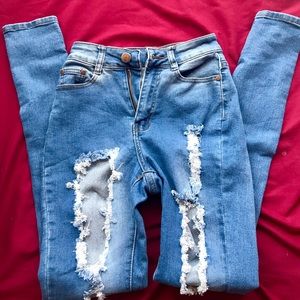 Super high-waist jeans